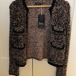 Zara Brand New Tweed Blazer